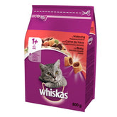 Trockenfutter für Katzen Whiskas Rindfleisch 800g